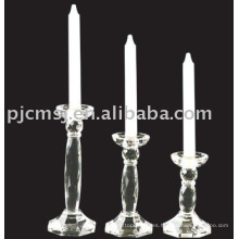 diferentes alturas Clear Crystal Candle Holder Glass Candlestick Fo Decoraciones de mesa